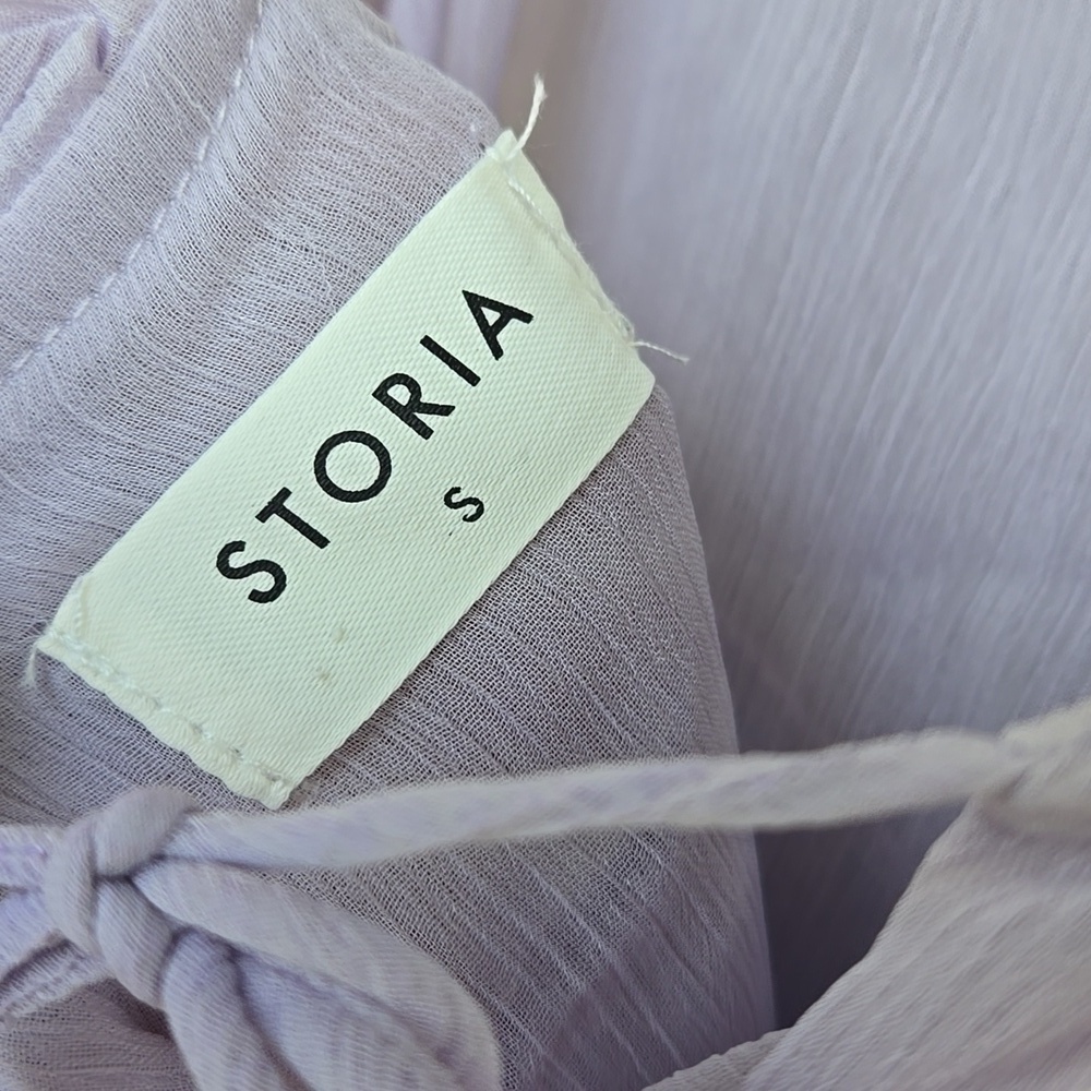 Storia Color Me Pretty Ruffle Tiered Midi Dress size S - Picture 6 of 6